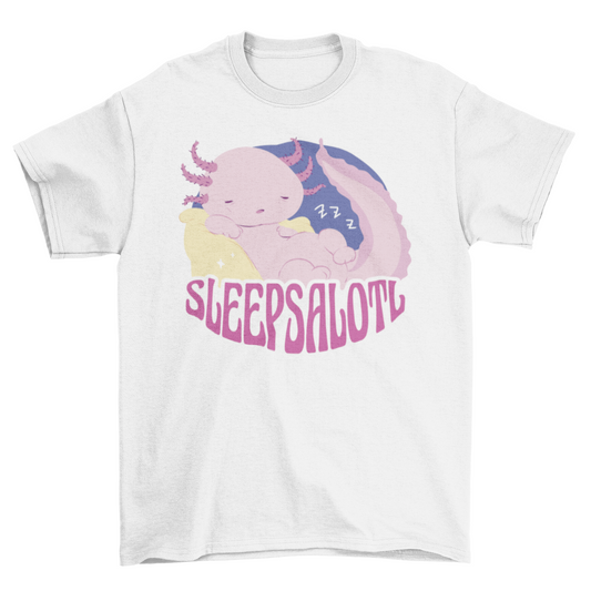 Sleepy Axolotl t-shirt